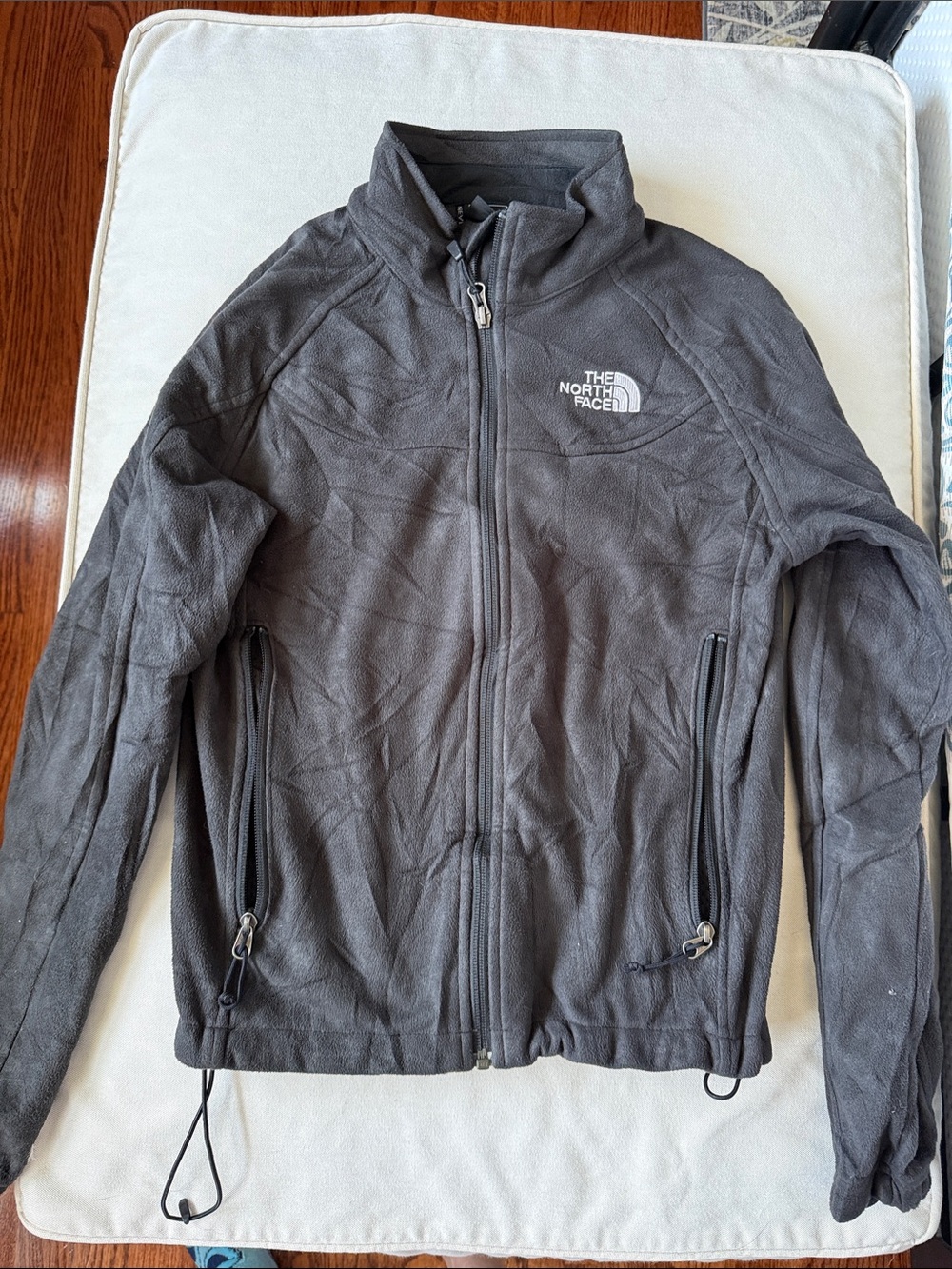 The North Face Charcoal Gray Full-Zip Fleece Jacket